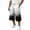 Blue, variant on JoveMarine Men's Bermuda Cargo Shorts Halloween - Loose Work Shorts with Print & Pockets, Knee-Length Casual for Summer Fun,Black L
