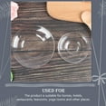 thumbnail image 5 of 4Pcs Clear Glass Saucers Round Glass Plates Decorative Coffee Saucers Snack Storage Dishes, 5 of 9