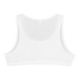thumbnail image 7 of Doomiva Men Bodybuilding Tank Top Gym Workout Muscle Half Crop Top Vest Fitness Shirt Sports Blouse White M, 7 of 7