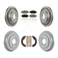 thumbnail image 1 of Transit Auto Front Rear Coated Disc Brake Rotors Semi-Metallic Pads and Drum Kit for Car Honda Civic with 4 Lug Wheels KGS-102431, 1 of 11