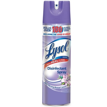 Lysol Disinfectant Spray, Sanitizing And Antibacterial Spray, For Disinfecting And Deodorizing, Early Morning Breeze, 19 Fl Oz, (Packaging May Vary)