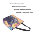 thumbnail image 3 of Large Canvas Bag 13.5x5.1x15 Inch Canvas Bag Shopping Canvas Bag Suitable For Outing Shopping Travel Out Of Large Capacity Storage Colorful Cute Cat, 3 of 9