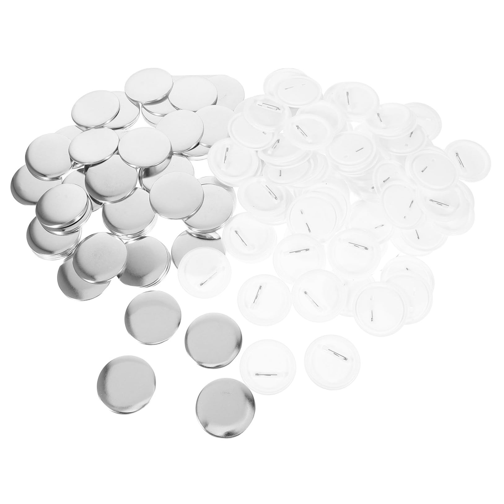 SEWOART 200Sets Metal Pin Badge Making Supplies Kit with Tinplate Shells Assorted Colors for Craft Projects