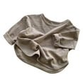 thumbnail image 3 of Esaierr Baby Boys Long Sleeved T-Shirt Undershirt for Toddler, Solid Color Crew Neck Leisure Pullover Undershirt Baby Newborn Clothes, 3 of 6