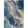 thumbnail image 2 of Nourison Passion Abstract Blue Multicolor 5'3" x 7'3" Area Rug (5x7), 2 of 8