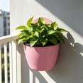 thumbnail image 5 of Kyusrd Indoor Outdoor Wall Mounted Planters With Drainage Holes,Hanging Flower Pots For Balcony Terrace Greenery Decor,7.09x6.30in, 5 of 7