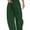 Dark Green, variant on Womens Baggy Barrel Pants Wide Leg Lounge Drawstring Sweatpants with Pockets