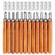 thumbnail image 1 of Herramientas para tallar madera, juego de 12 cuchillos para esculpir de acero al carbono SK5 para principiantes y profesionales Zhivalor FLD-2360, 1 of 8