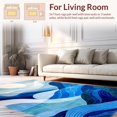 thumbnail image 2 of ODIKA 6'x9' Machine Washable Non-Slip Area Rug, Dynamic Geometric Waves in and Abstract Design High Traffic Rug, Blue, 217629, 2 of 7