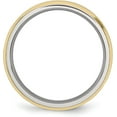 thumbnail image 3 of Chisel Stainless Steel Brushed and Polished Yellow IP-plated 5.2mm Beveled Edge Band - Ring Size 12.0, 3 of 8