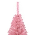 thumbnail image 4 of vidaXL Artificial Half Christmas Tree with Stand Pink 240 cm PVC, 4 of 5