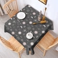 thumbnail image 2 of Dark Grey Mystical Pattern Square Tablecloth,Waterproof Square Table Cover,Wipeable Spillproof Washable Table Cover for Home Kitchen Party Decor 42"X42"(107x107cm), 2 of 6