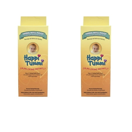 Happi Tummi Herbal Refill Pack - Relief for Infants and Babies with Colic, Gas, and Upset Tummies (2 Pack) 2
