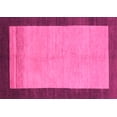 thumbnail image 1 of Ahgly Company Indoor Rectangle Abstract Pink Modern Area Rugs, 2' x 4', 1 of 4