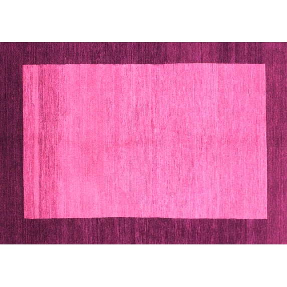 Ahgly Company Indoor Rectangle Abstract Pink Modern Area Rugs, 2' x 4'