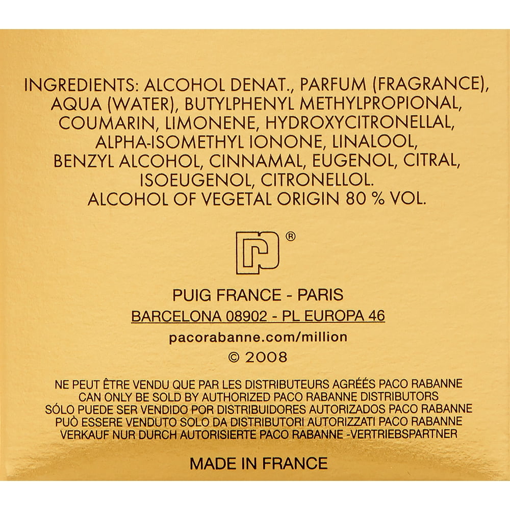 1 million perfume ingredients