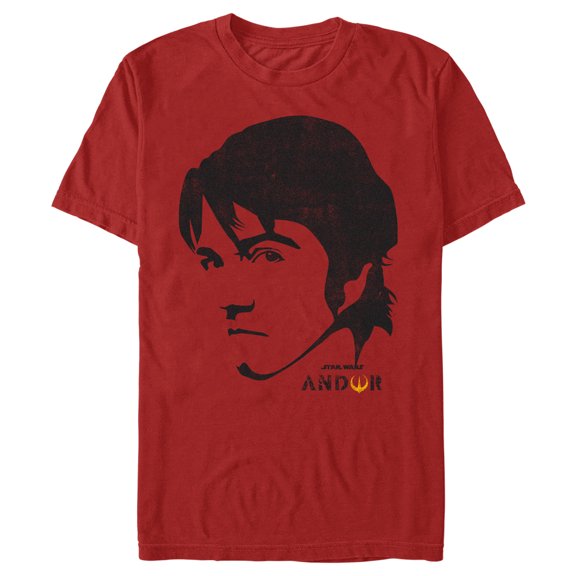 Men's Star Wars: Andor Cassian Eye Glare  Graphic Tee Red Medium