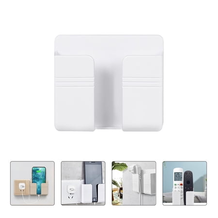 HOOWIFFY 10-Pack White Plastic Wall-Mounted Storage Containers for Home and Office Organization and Decluttering