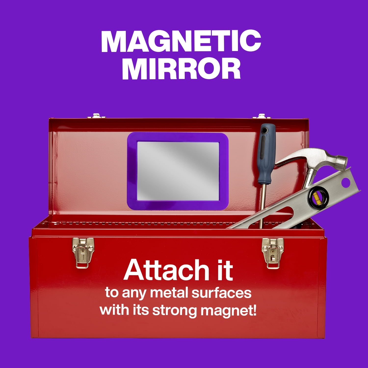 ideal for School Locker/Refregirator/Home/Workshop/Office Cabinet,Anti-Fog with Magnetic Back Infinite 5 x 7 inch Rounded Corner Personal Magnetic Mirror Pink 