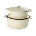 thumbnail image 7 of BergHOFF Neo Cast Iron 8qt. Oval Dutch Oven 13" with Lid, Meringue, 7 of 7