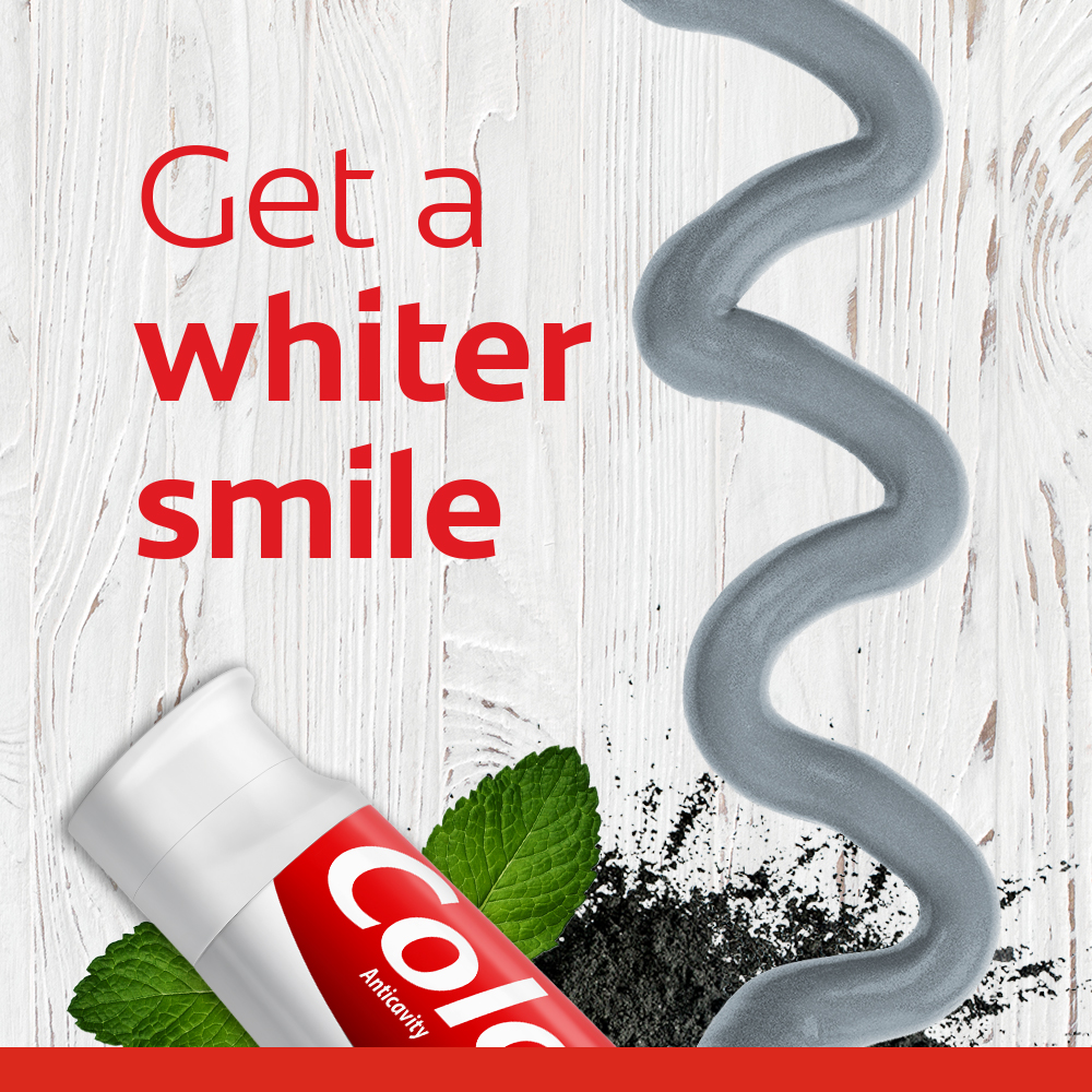 Colgate Charcoal Teeth Whitening Toothpaste, Fresh Mint, 4.6 oz - image 6 of 9