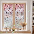 Abstract Red Polka Dot Window Privacy Film, Rainbow Film Decorative ...