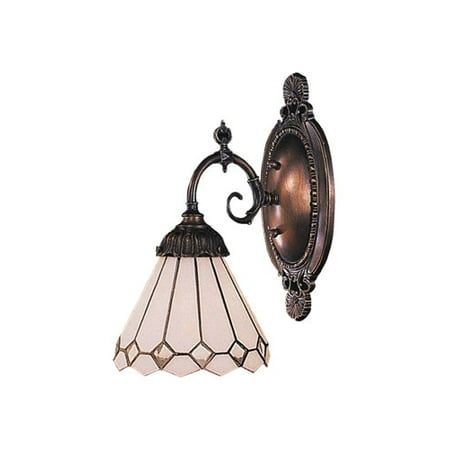 Elk 071-Tb-04 Clear Diamond Mix-N-Match 1-Light Sconce, 10-Inch, Tiffany Bronze