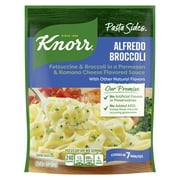 Knorr No Artificial Flavors Creamy Alfredo Broccoli Fettuccine Pasta Cooks in 8 Minutes, 4.5 oz Regular