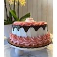 thumbnail image 4 of DEZICAKES Peach Chocolate Drizzle Fake Cake Prop Decoration Dezicakes Fake Food- Fake Cake-  Artificial Cake- Cake Decor, 4 of 8