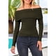 thumbnail image 5 of Suéter PRETTYGARDEN de Hombros Descubiertos con Canalé XL, 5 of 8