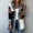 Dark Gray, variant on Women Long Ribbed Knit Cardigan Jacket, Denim Lapel Patchwork Open Front Mid Length Coat, Casual Long Sleeve Fahsion Look Outerwear,Black,L