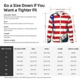 thumbnail image 5 of Daiia American Astronaut Runs Forward UPF 50+ Sun Protection Hoodie Jacket Lightweight Long Sleeve Sun Shirt for Women Men with Pocket Hiking Outdoor-XX-Large, 5 of 7