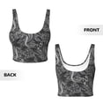 thumbnail image 5 of Haiem Snake Pattern Womens Sports Bra - U Neck Padded Low Impact Yoga Bra Workout Crop Top Gym Moisture-Wicking Workout Vest -Small, 5 of 9
