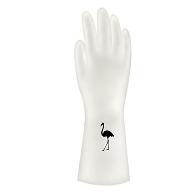 Guantes de cocina reutilizables de PVC gruesos, antideslizantes, para uso doméstico, talla 3 M (10 cm/3,94 pulgadas)