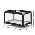 thumbnail image 3 of Foundations Sleep 'N Store Travel Play Yard with Foam Mattress, Storage Bag, and Foldable Frame, 3-Pack, Graphite, 3 of 7