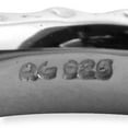 thumbnail image 3 of Sterling Silver Stackable Expressions Rhodium Ring, 3 of 11
