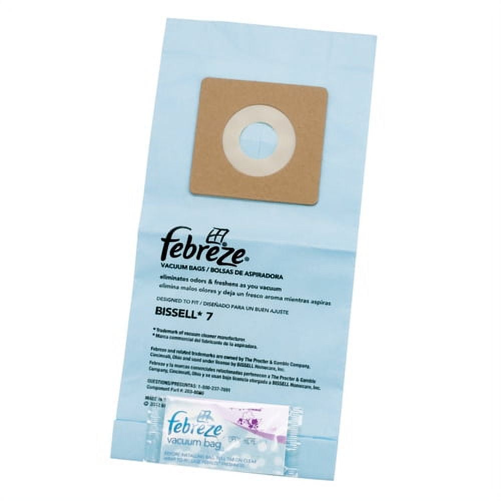 Febreze Spring & Renewal Scent BISSELL Style 7 Vacuum Bag, 3-Pack, 17F93