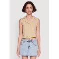 thumbnail image 2 of Womens Trendy Button Front Cropped Blazer Vest, 2 of 5