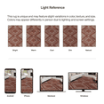 thumbnail image 5 of ReaLife Rugs Machine Washable Area Rug Runner - Living Room Bedroom Bathroom Kitchen Entryway Office - Padded Low Pile Stain Resistant Premium - Moroccan Diamond Tribal - Jax - Orange 2'6" x 8', 5 of 12