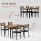 thumbnail image 3 of 5-piece industrial style dining mesa y sillas set para 4, para dining room, kitchen, apartment, 3 of 6