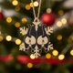 thumbnail image 1 of Adorno Colgante de Copo de Nieve con Trasero de Gato | Adorno Navideño con Forma de Trasero de Gato | Amuleto Navideño con Huella de Pata | Regalo Único para Amantes de Los Gatos | Decoración Festiva, 1 of 2