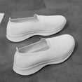 thumbnail image 4 of Women's Slip On Loafer Shoes Mesh Casual Ballet Flat Walking Sneakers Knit Round Toe Casual Memory Foam Shoes, 4 of 6