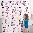 thumbnail image 5 of Minnie Wall Stickers, Cartoon Character Stickers for Children Room, DIY Removable Stickers for Baby Kids Nursery Girls Bedroom Living Room Playroom Wall Decoration, 5 of 5