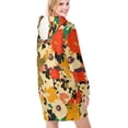 thumbnail image 2 of Leopard Print Dresses for Women Fashion Hoodie Dress Casual Long Sleeve Loose Dress with Pockets, 2 of 7