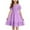 Purple, variant on ZACPNCV Girl's Summer Dresses Smocked Flutter Sleeve A Line Sundresses Swing Mini Casual Party Dresses Blue 13-14 Years