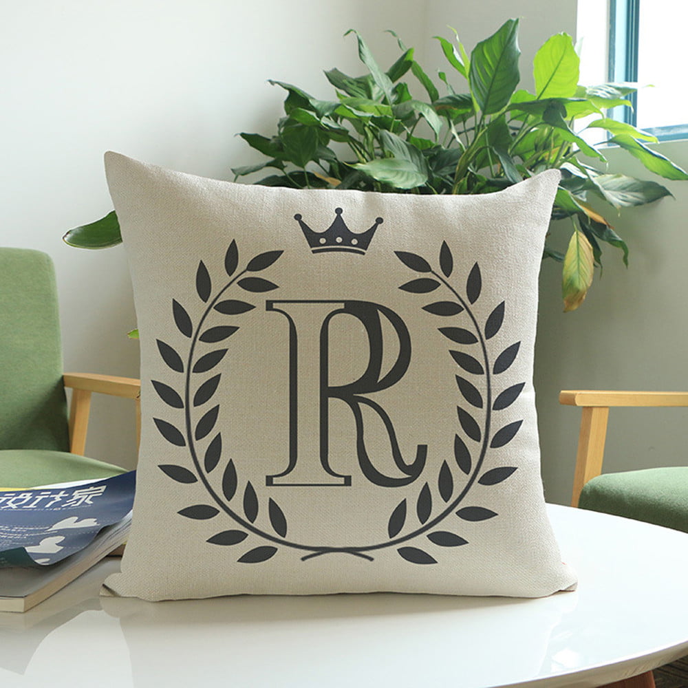 Details about   English Letters print Pillow Case Cover Polyester Pillowcases Home Bedding Decor