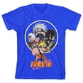 thumbnail image 5 of Naruto Classic Group Character Art with Logo Youth Boys Royal Blue Tee-Large, 5 of 7