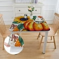 thumbnail image 2 of WYYP Pumpkin Sunflower Gratitude Square Table Cloth 100% Polyester Fiber Thanksgiving 52*52, 2 of 8