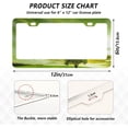 thumbnail image 3 of Coolnut Green Tree 2 Holes Car License Plate Frames 2PCS, Car License Plate Holder with Screw Caps Cover Set Automotive Exterior Parts Decoration for US Vehicles, 3 of 7
