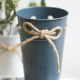 thumbnail image 7 of Visland Rustic Mini Tin Garden Bucket Planter with Hemp Rope, Metal Flower Container Planter for Home and Office Décor, 7 of 7